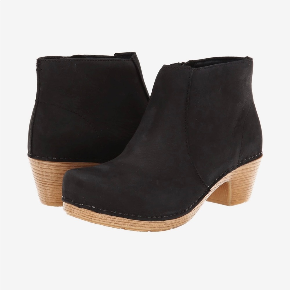 Dansko Black booties- barely worn!